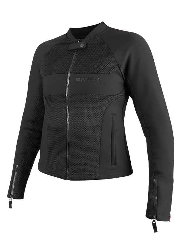 Дамско текстилно яке Pando Moto STEALTH BLACK AAA